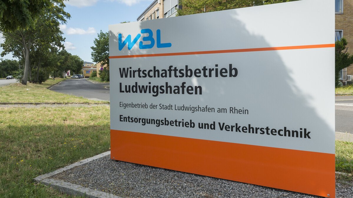 Einfahrt des Wirtschaftsbetriebs Ludwigshafen (WBL)
