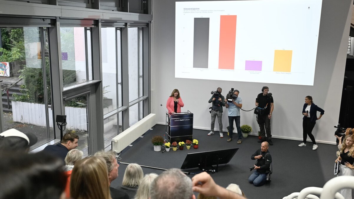 Wahlparty im Wilhelm-Hack-Museum