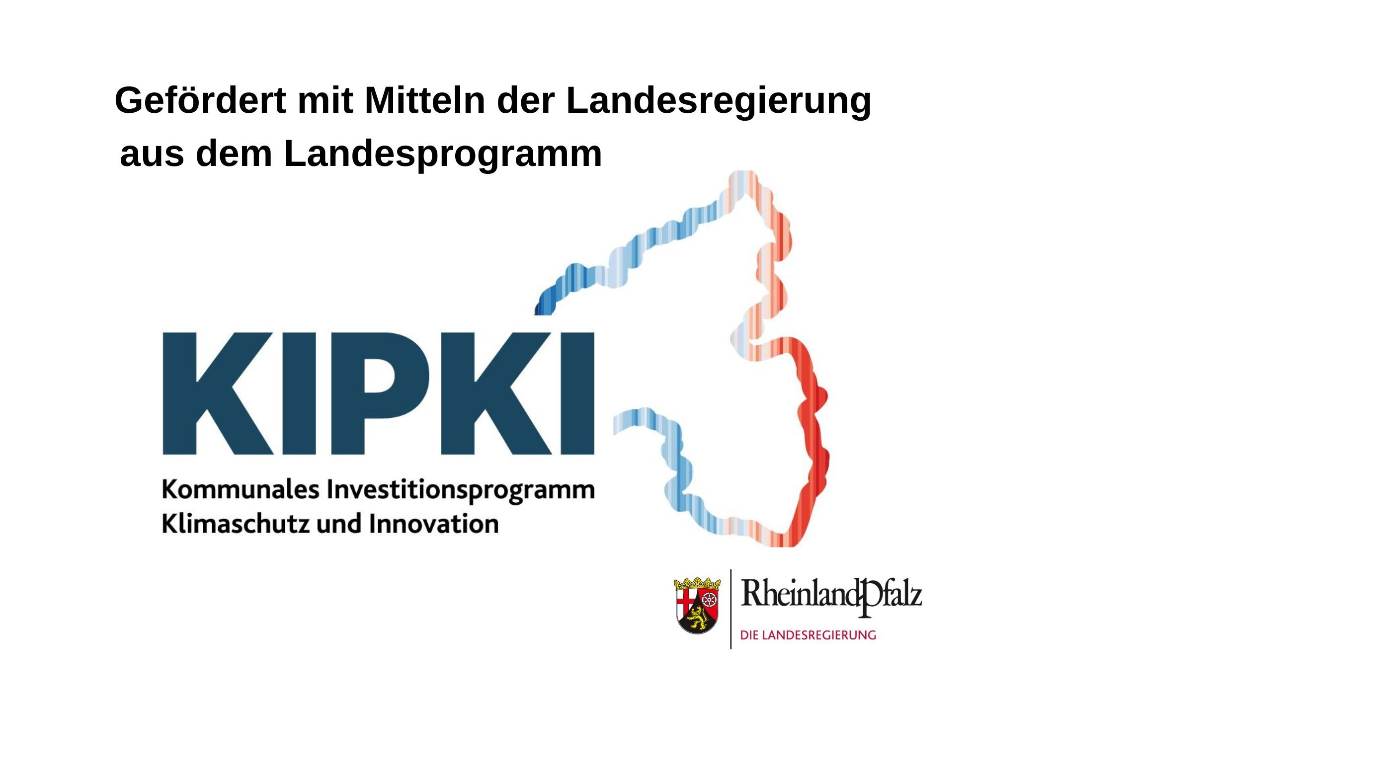Logo Förderhinweis Kommunales Investitionsprogramm Klimaschutz und Innovation (KIPKI)